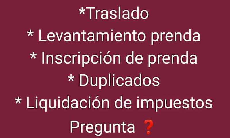 Trámites Tránsito...