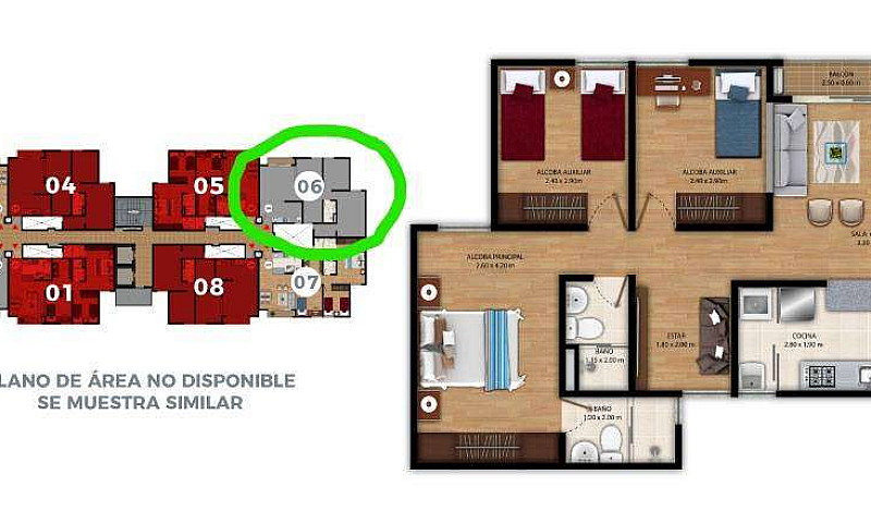 Apartamento 3 Habita...