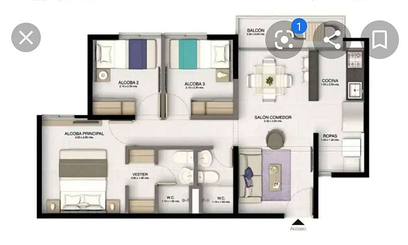 Cedo Apartamento 500...