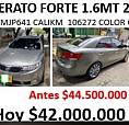 Se Vende Kia Cerato 2013 Full Equipo . Km 106 Mil , Caleño En Muy Buen Estado