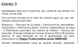 Apartaestudio Alquilo